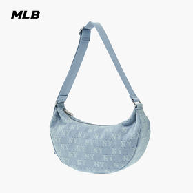 【云粉节】6楼MLB 男女 复古牛仔单肩包BQMD吊牌价799