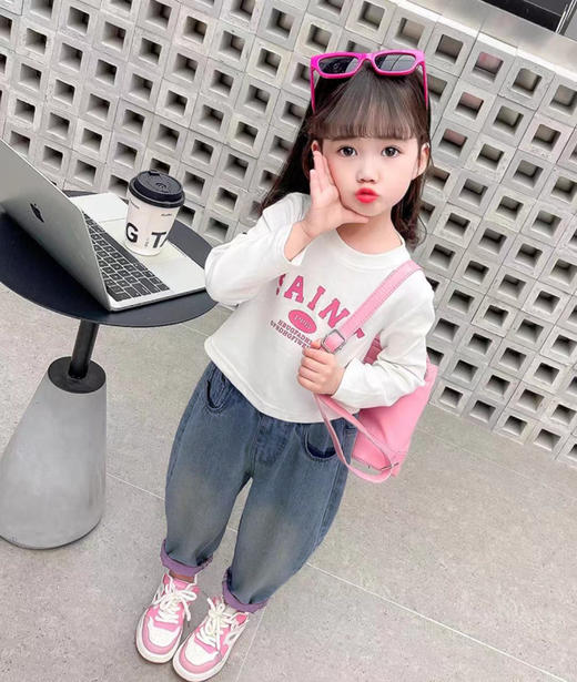 【29.9带走】 巴拉家嘟嘴彩底萝卜裤牛仔裤 90-150cm 商品图3