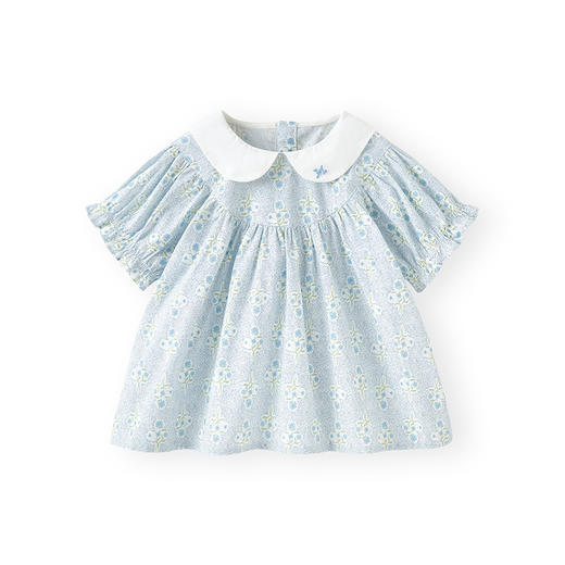 英氏儿童短袖T恤夏季透气女童甜美碎花T恤百搭2025新款短袖上衣 商品图4