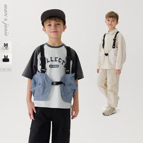 【三防】马克珍妮男女童城市户外机能马甲2025年春夏新款250088