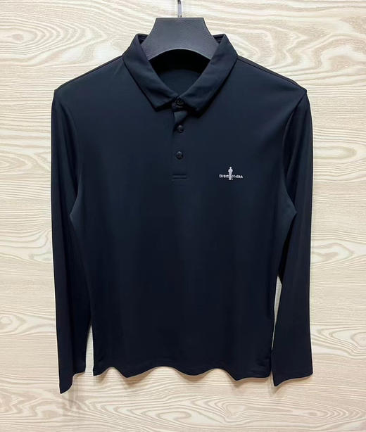 新款正品比音勒芬春季商务长袖polo衫简约通勤翻领T恤

尺码 M-3XL，黑色

原价980 商品图1