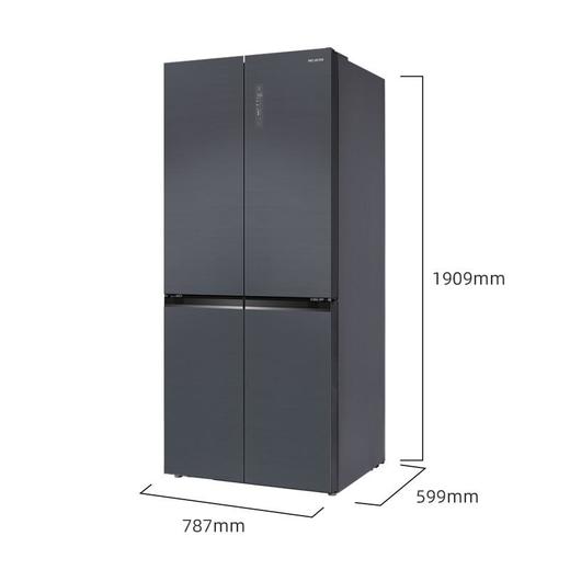 美菱（202886）十字门冰箱 十字门458升BCD-458WP9B灰色玻璃一级风冷无霜变频净味除菌 商品图3