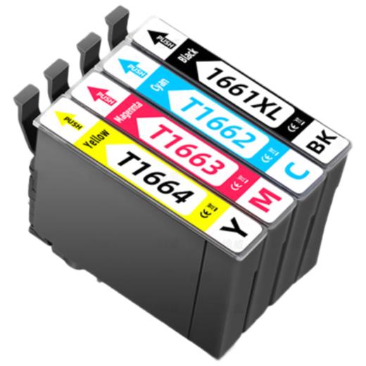 绘威T1661墨盒 适用爱普生ME-101 ME-10打印机墨盒epson T1662 T1663 T1664墨盒 墨水 四色套装 商品图4