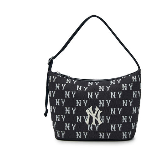 【春上新】6楼MLB 男女情侣时尚手提牛仔腋下包3ABQM015N 商品图0