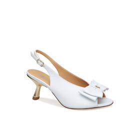 豪麟名鞋进口迪嘉女鞋凉鞋羊皮革S25427白色