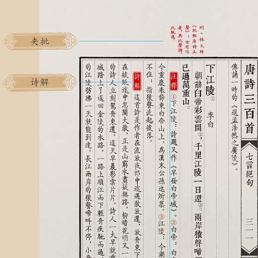 《唐诗三百首》一函六册 手工宣纸线装繁体竖排 商品图6