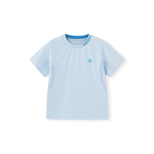 英氏儿童T恤夏季网孔透气男女童T恤中大童基础款百搭短袖上衣新款 商品图4