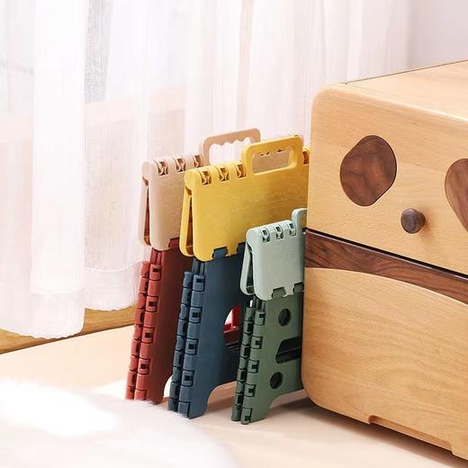 【节省空间，便携式折叠椅】高质便加厚手提凳携折叠凳，强韧PP材质，稳固结实，轻松承重，家用儿童凳户外矮凳塑料换鞋小板凳QQ 商品图3