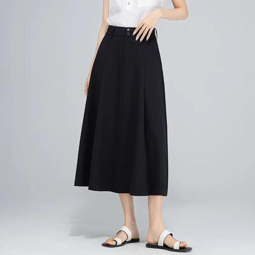 【高货xg】全新升级【铂金会员165/天猫219/差价54】(03250) 洛诗琳法式复古赫本风羊毛醋酸半身裙女春季新款高腰a字裙 商品图0