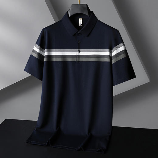 【DG】大依优型大码短袖polo衫夏季半袖肥佬宽松加肥加大撞色男士上衣胖子透气 商品图10