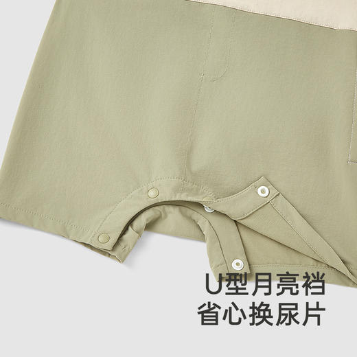 【商场同款】英氏婴儿衣服夏季速干透气小宝宝包屁衣假两件连体衣 商品图3
