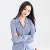 （老板自留）经典蓝白条纹m家真丝衬衫YT2012 商品缩略图6