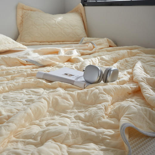 【A类全棉泡芙夏凉被】全棉贴身亲肤吸汗透气泡芙夏被提花泡芙夏凉被空调被A类 商品图8