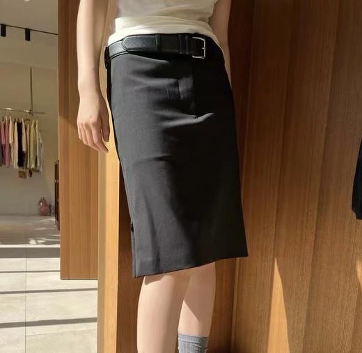 重磅！精纺羊毛黑半裙   意大利面料tollegno  120s精纺羊毛 商品图0