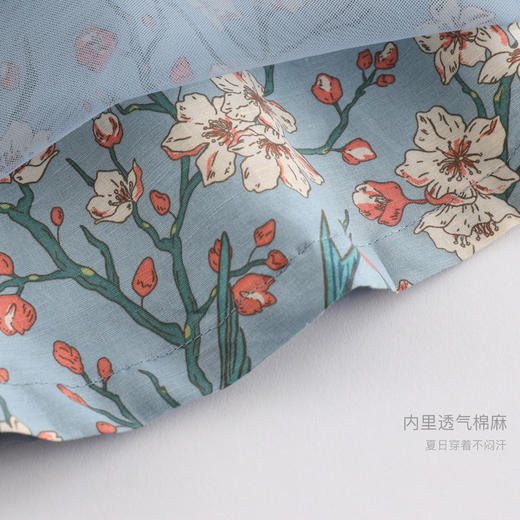 马克珍妮女童新中式汉服网纱公主裙儿童旗袍裙子2025年夏装550535 商品图4