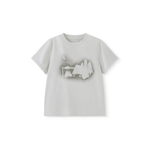 英氏儿童T恤夏季短袖透气凉感男童户外休闲T恤中大童短袖2025新款 商品图4