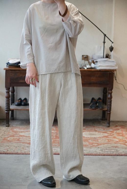 apuntob 随性麻质休闲裤长裤 商品图2