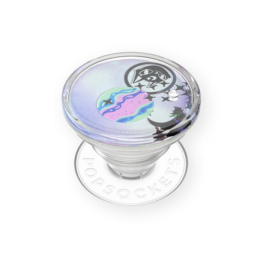 【太空梦游记】飘浮星系 POPGRIP泡泡骚手机粘贴式气囊支架 Tidepool流沙系列 蓝色 日月星 猫 商品图0