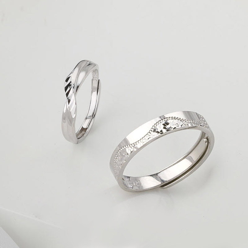 【宏艺珠宝】挚爱一生情侣对戒·银s925戒指