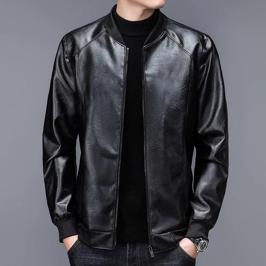 【酷雅气质 都市型男】诗班雅·肌理感雾面仿皮皮衣（翻领、立领、棒球领） 商品图5