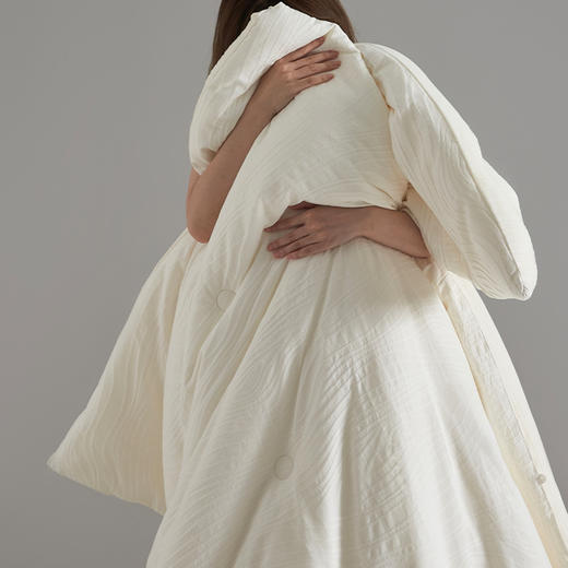 【A类大豆提花暗纹四季被】A类提花大豆纤维被芯柔软被子纯色暗纹被四季被冬被 商品图1