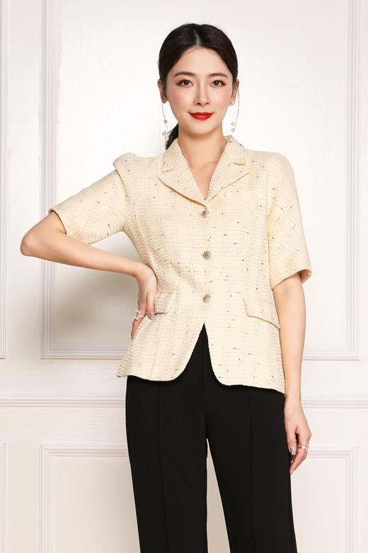 ELLA JADE 香奈儿风短袖西装外套 11882 商品图0