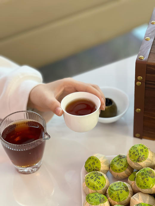 ❤️节后一定要喝的新会小青柑普洱茶➕地道云南熟普✅醇/滑/香/甜/▪️白霜密布，橘味茶香🎁送礼首选 👉柑香四溢，暖心暖胃的大份量小青柑500克 商品图6