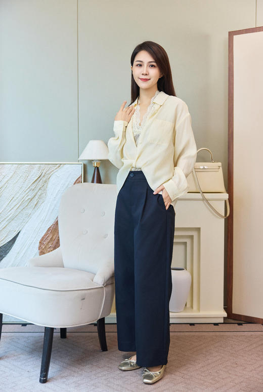 经典好搭休闲直筒九分裤 商品图1