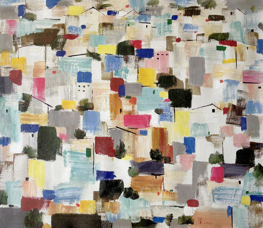 吴冠中|《都市之恋》——综合版（油画） 商品图1