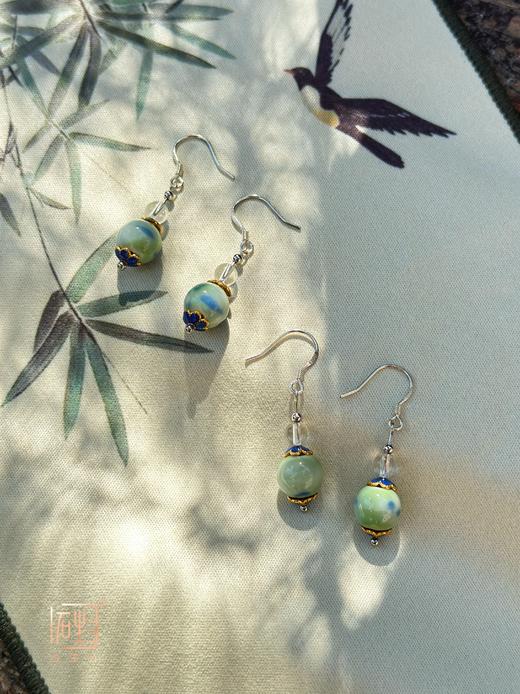 三生石·白水晶诗意陶瓷手链、耳饰 商品图6