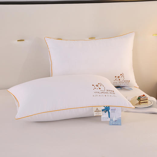 【国民品牌】浪莎磨毛玻尿酸三防枕芯 A类母婴 吸湿透气 轻柔绵软 一对装 商品图2