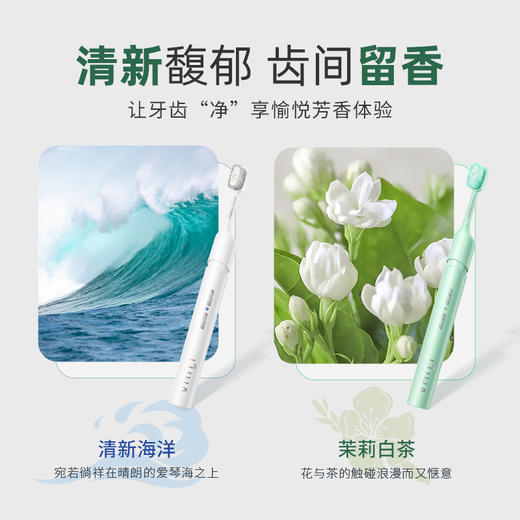 【牙膏+牙刷+舌苔刷三效合一】LUHA一体式专效牙膏 | 双重美白+双效清新 细软刷毛 清洁更深入 持久清新口气 有效护理口腔健康 40g/支 商品图3