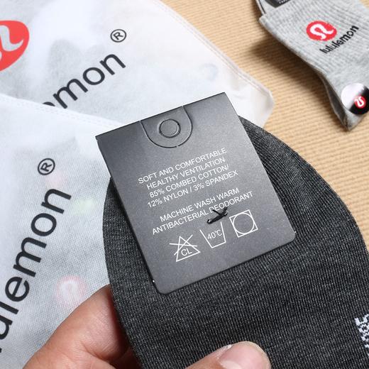 露露lulu袜一包5双装 lululemo*n男女款袜子来咯! 商品图10