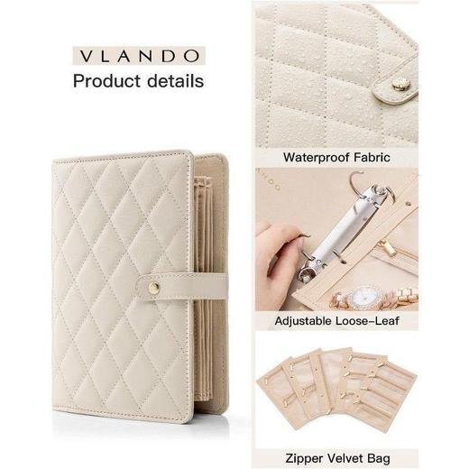 【黄金收纳书！防氧化加厚设计，大容量透明PVC材质】黄金首饰收纳书 防氧化收纳盒 加厚耳环项链 大容量透明PVC饰品活页-QQ 商品图7