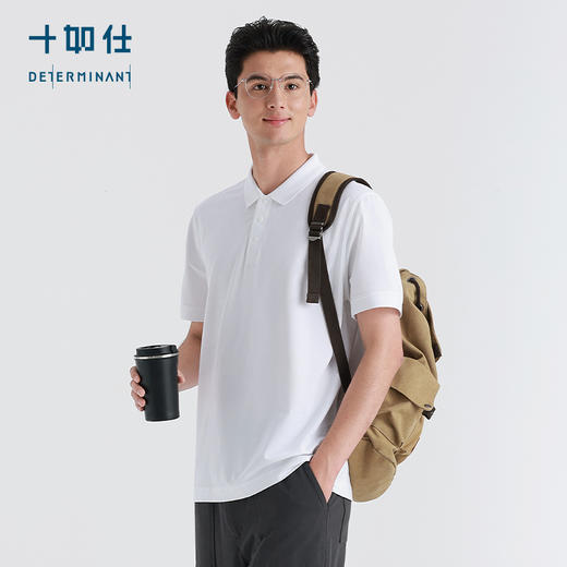十如仕单向导湿polo衫男士运动休闲夏季透气商务舒适翻领-P33-01 商品图5