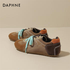 DAPHNE达芙妮双系带撞色德训鞋 | 鞋身&鞋带撞色点缀设计，独特吸睛，随便一穿都能凹出又A又飒的造型