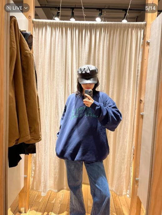 一店7k （纯原过检！）四针六线工艺！配色完美 舒适度 💯分 ！L.L.B情侣款圆领插肩袖卫衣 3款选 商品图7