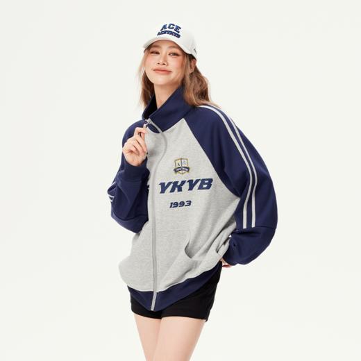 YKYB黄子韬卫衣开衫2025春季新款学院风经典美式舒适球衣外套上衣Y51NWY030 商品图4