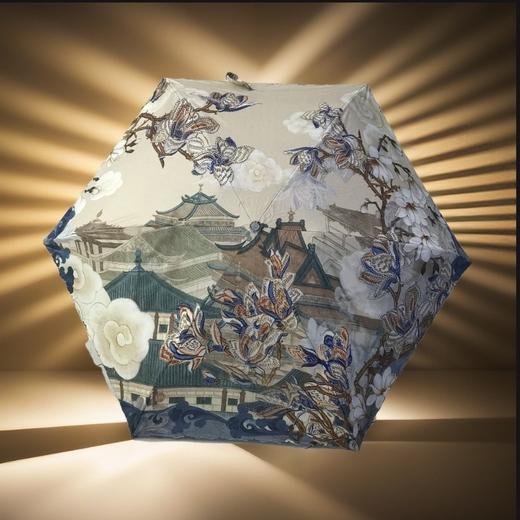 优品堂『如花如歌』黑胶五折超轻太阳伞 商品图6