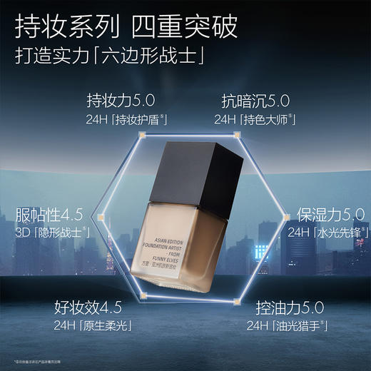 Funnyelves方里特工粉底液盈润/柔雾轻薄持妆粉底液7ml干皮混油皮3.0版本持久不脱妆 商品图3