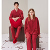 芬腾秋冬纯棉长袖红色本命年情侣家居服套装yc0107004 商品缩略图4