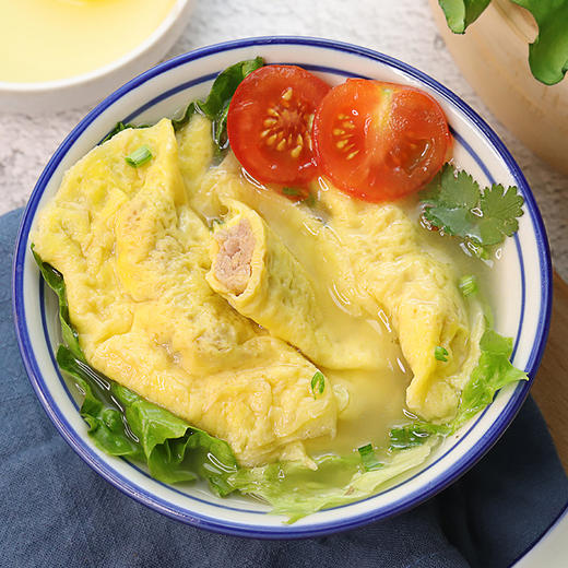 黄金蛋饺 | 精选厦门莲花山放养土鸡蛋 搭配口感上乘的前腿肉 肉馅丸裹着金黄的蛋皮 肉质鲜嫩 简单快手 饺子 商品图2