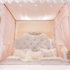 自然醒公主风纹帐U型轨道蚊帐家用双人导轨婚庆滑轨三开门加密伸缩2506HH 商品缩略图7