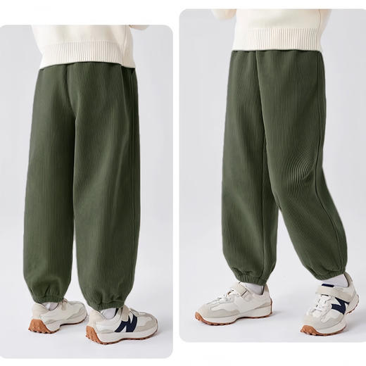 心选丨【39.9元/2条任选】儿童灯芯绒春季裤子男童女童休闲裤 商品图3