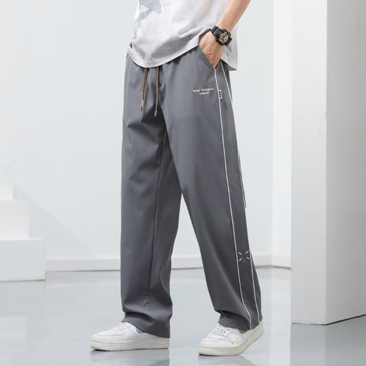 【DYF】大依优型大码男装松紧腰直筒休闲裤宽松运动休闲风潮流男士胖子长裤 商品图1