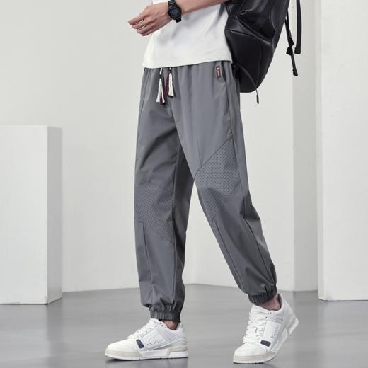 【DYF】大依优型大码男装松紧腰束脚休闲裤运动潮流宽松直筒休闲风胖子男士长裤子 商品图2