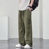 【DYF】大依优型大码男装直筒休闲裤运动男士胖子潮流长裤双线格宽松休闲风 商品缩略图0