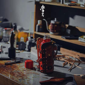 学古|传家壶·迷你全手工真皮壶套Rome款 壶套适用595ml便携户外