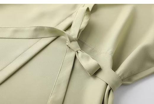 7.29秒杀-微脏（NO退）【春上新】DL 法式不规则气质盘口系腰带衬衫W2006-喜出 商品图6