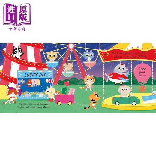 【中商原版】10只小猫 Ten Little Kittens 英文原版 儿童绘本 亲子童谣 动物图画书 寻找和发现游戏书 进口童书 3-6岁 精装 商品图3